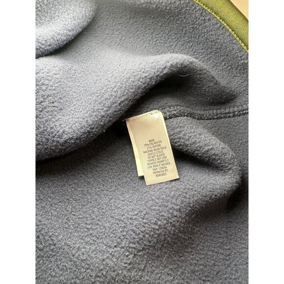 Bonobos Sweater Men's Large Slim Fit Navy Blue/Green Lining 1/4 SnapsLong Sleeve - Picture 5 of 6